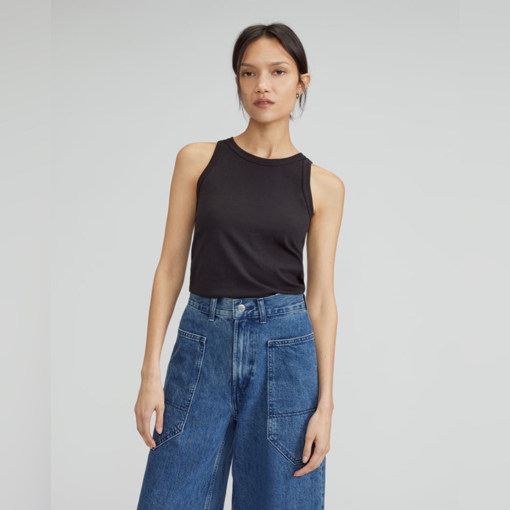 Nwot Everlane The Organic Cotton Cutaway Tank